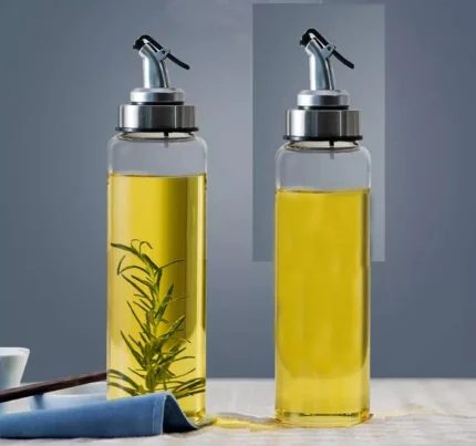 PUREFIT Borosilicate Oil Dispenser, Vinegar Dispenser, BPA Free, Salad Dressing Cruet Glass Bottle Olive Oil Bottles Dispenser, 300 ml (Pack Of 1)
